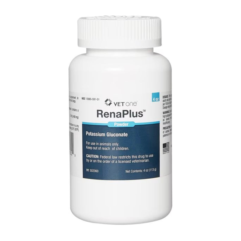 RenaPlus (Potassium Gluconate) Powder for Dogs and Cats, 4oz