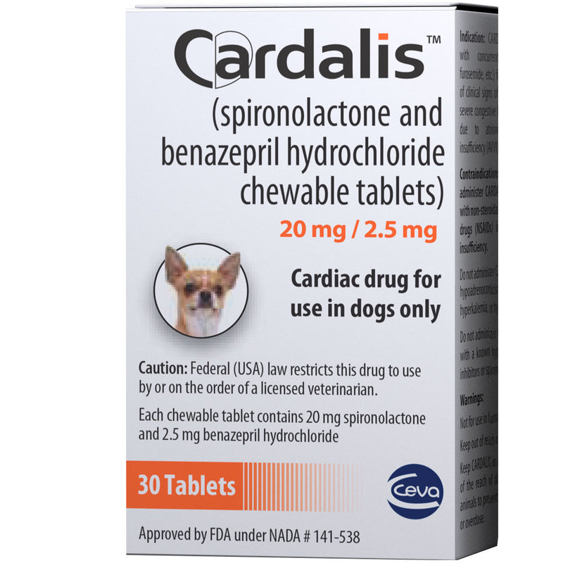 Cardalis (Spironolactone/Benazepril) Chewable Tablets for Dogs