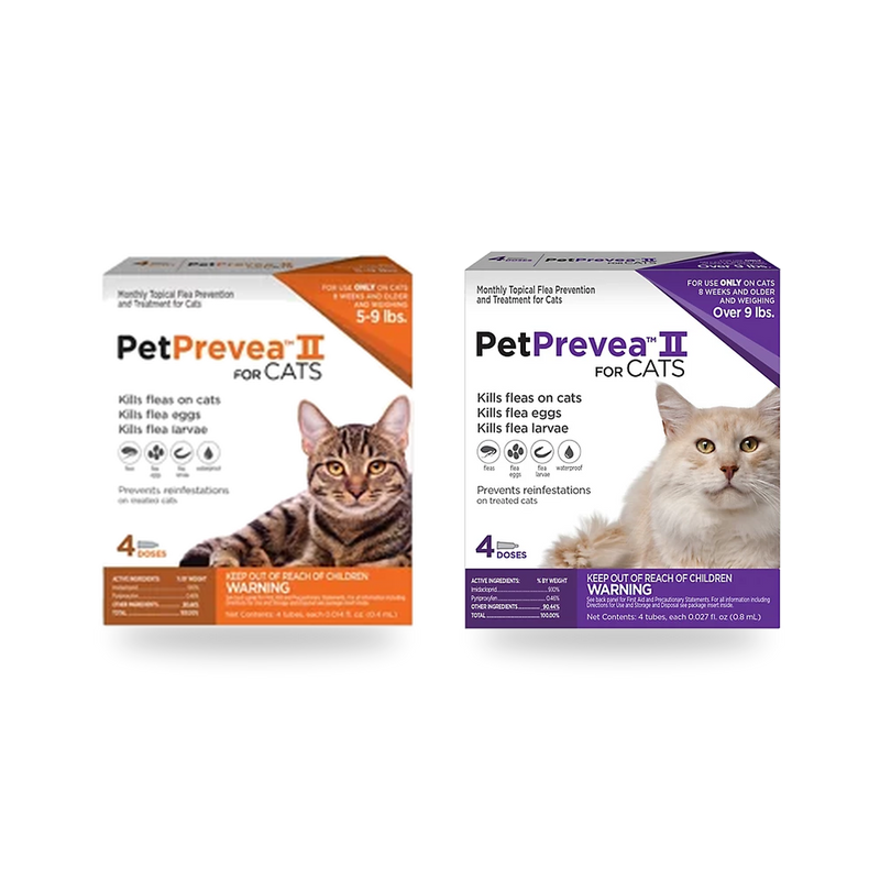 PetPrevea II Flea Topical Treatment for Cats (4 doses)