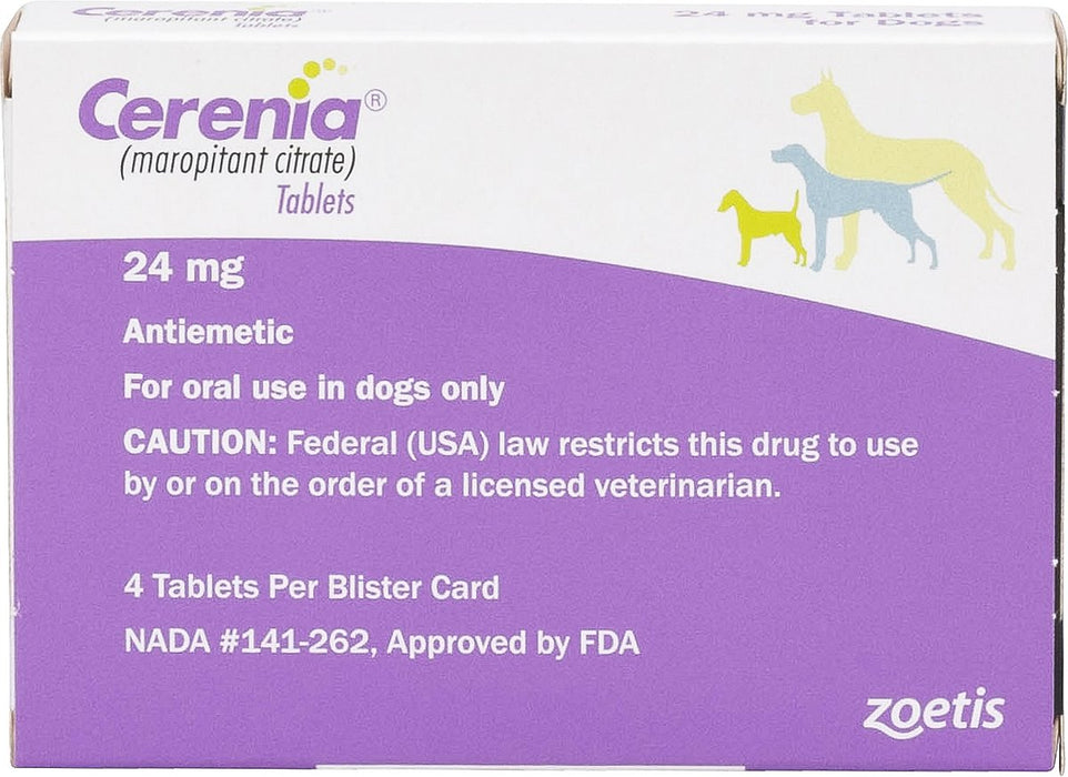 Cerenia (Maropitant Citrate) Tablets for Dogs