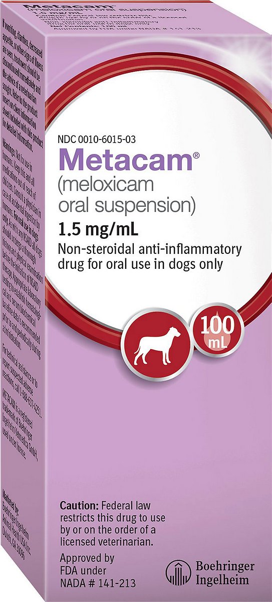 Metacam (Meloxicam) Oral Suspension For Dogs (1.5 mg/mL)