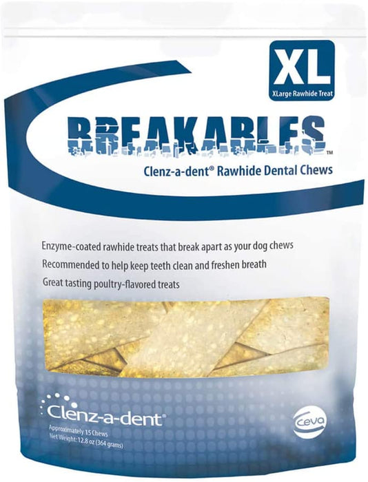 Clenz-A-Dent Breakables Rawhide Dental Chews