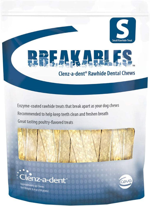 Clenz-A-Dent Breakables Rawhide Dental Chews