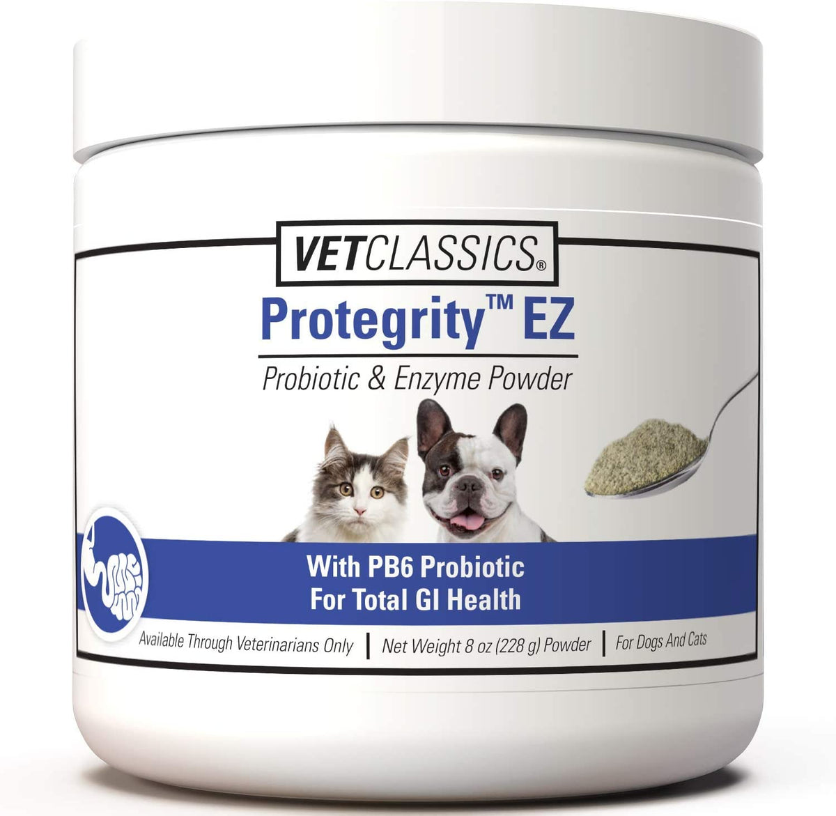 VetClassics Protegrity EZ Probiotic & Enzyme Powder for Dogs & Cats