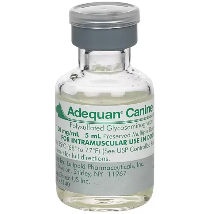 Adequan Canine Injectable for Dogs (100 mg/mL, 5-mL), Pack of 2