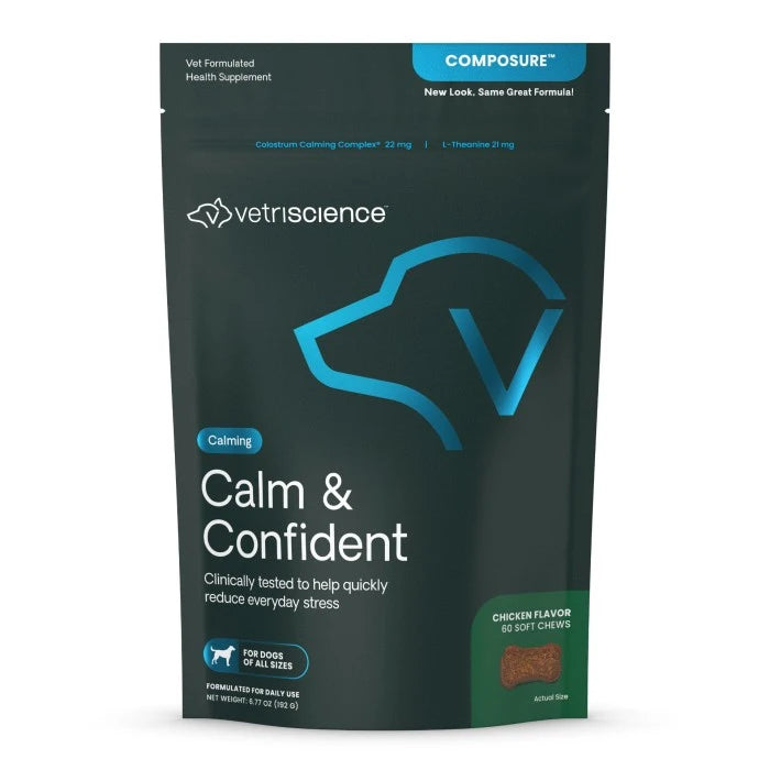 VetriScience Calm & Confident - 60 Chicken Flavored Chews