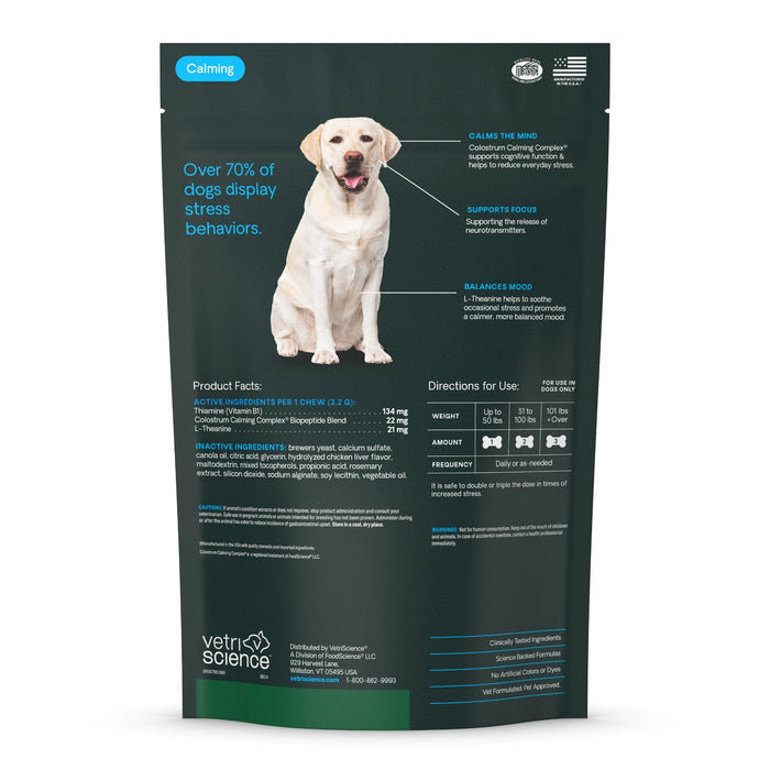 VetriScience Calm & Confident - 60 Chicken Flavored Chews