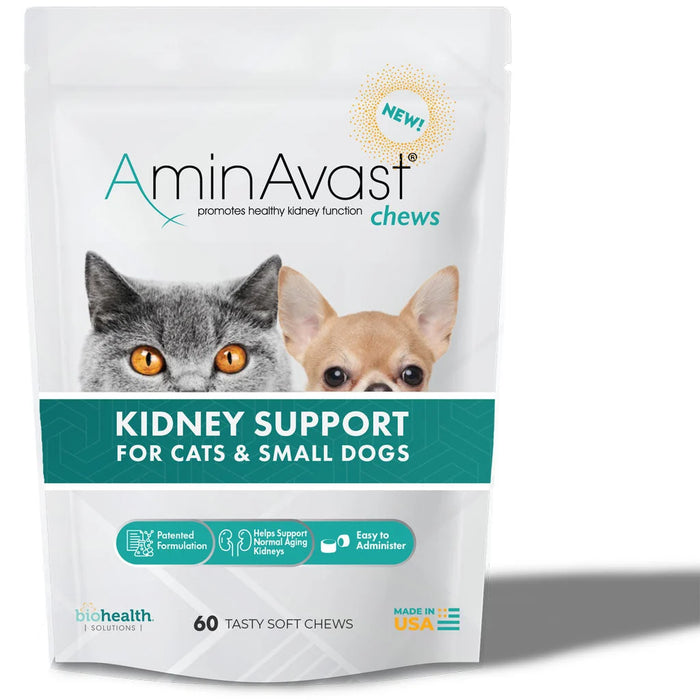 AminAvast Chews Kidney Support for Cats and Small Dogs