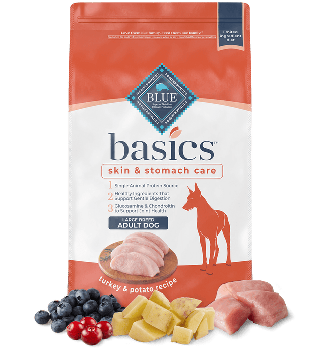 BLUE Basics Adult Large Breed Turkey and Potato Recipe