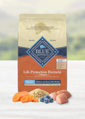 BLUE Life Protection Formula Adult Large Breed Chicken and Brown Rice Recipe