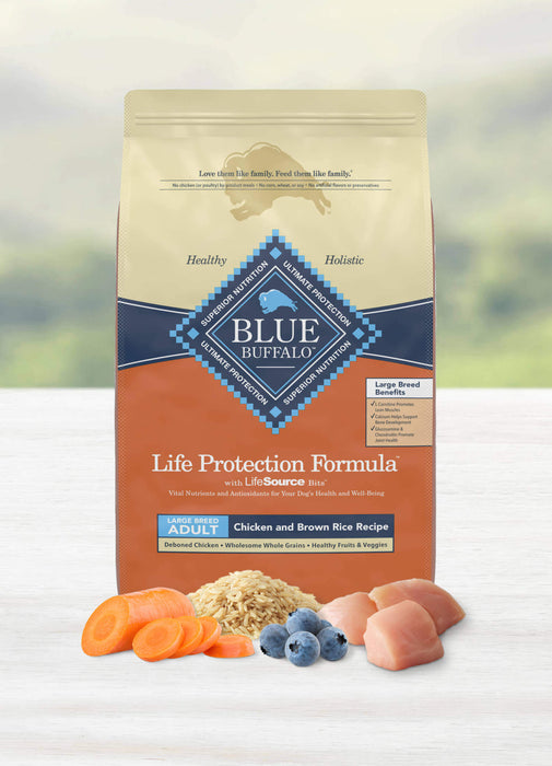 BLUE Life Protection Formula Adult Large Breed Chicken and Brown Rice Recipe