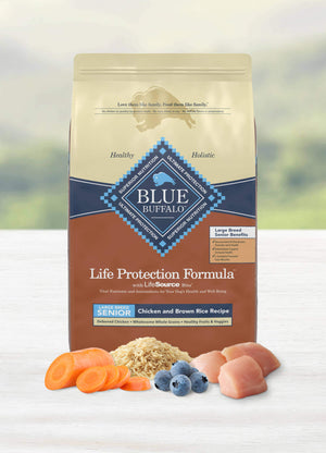 BLUE Life Protection Formula Senior Large Breed Chicken and Brown Rice Recipe
