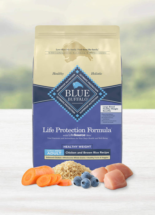 BLUE Life Protection Formula Adult Large Breed Healthy Weight Chicken and Brown Rice