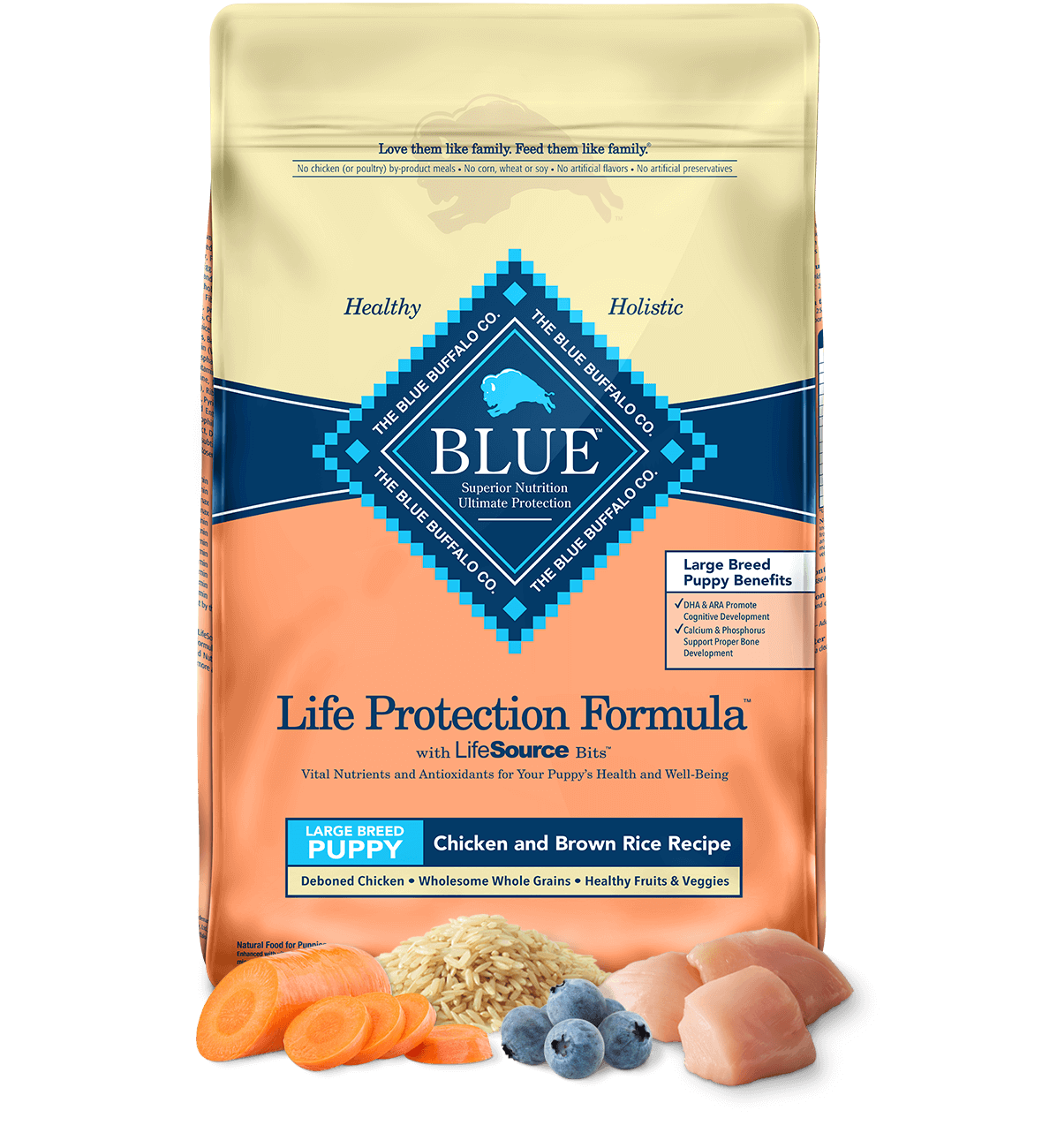 BLUE Life Protection Formula Puppy Large Breed Chicken and Brown Rice Recipe