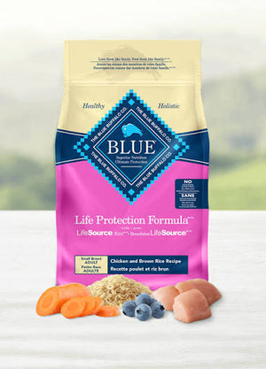 BLUE Life Protection Formula Adult Small Breed Chicken and Brown Rice Recipe