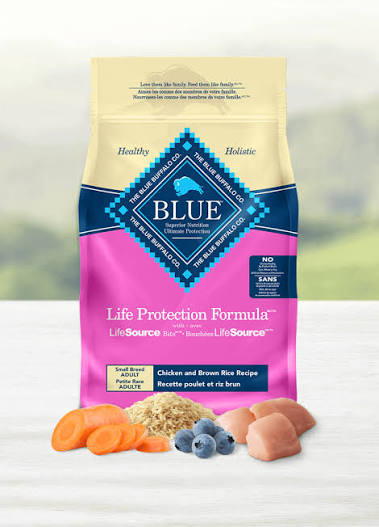 BLUE Life Protection Formula Adult Small Breed Chicken and Brown Rice Recipe