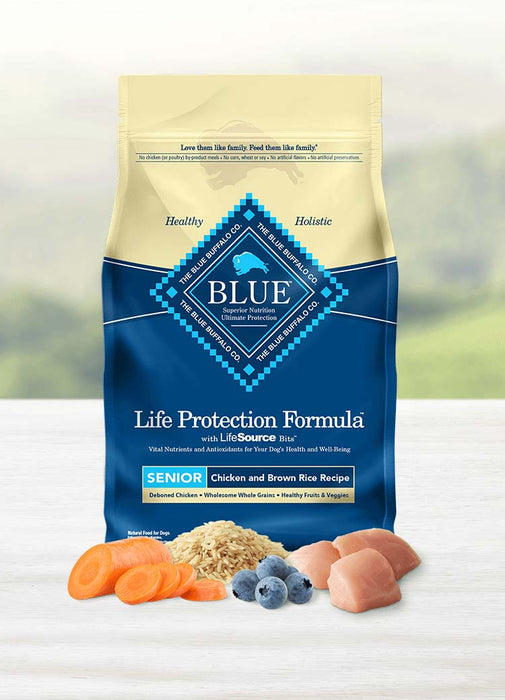 BLUE Life Protection Formula Senior Chicken and Brown Rice Recipe