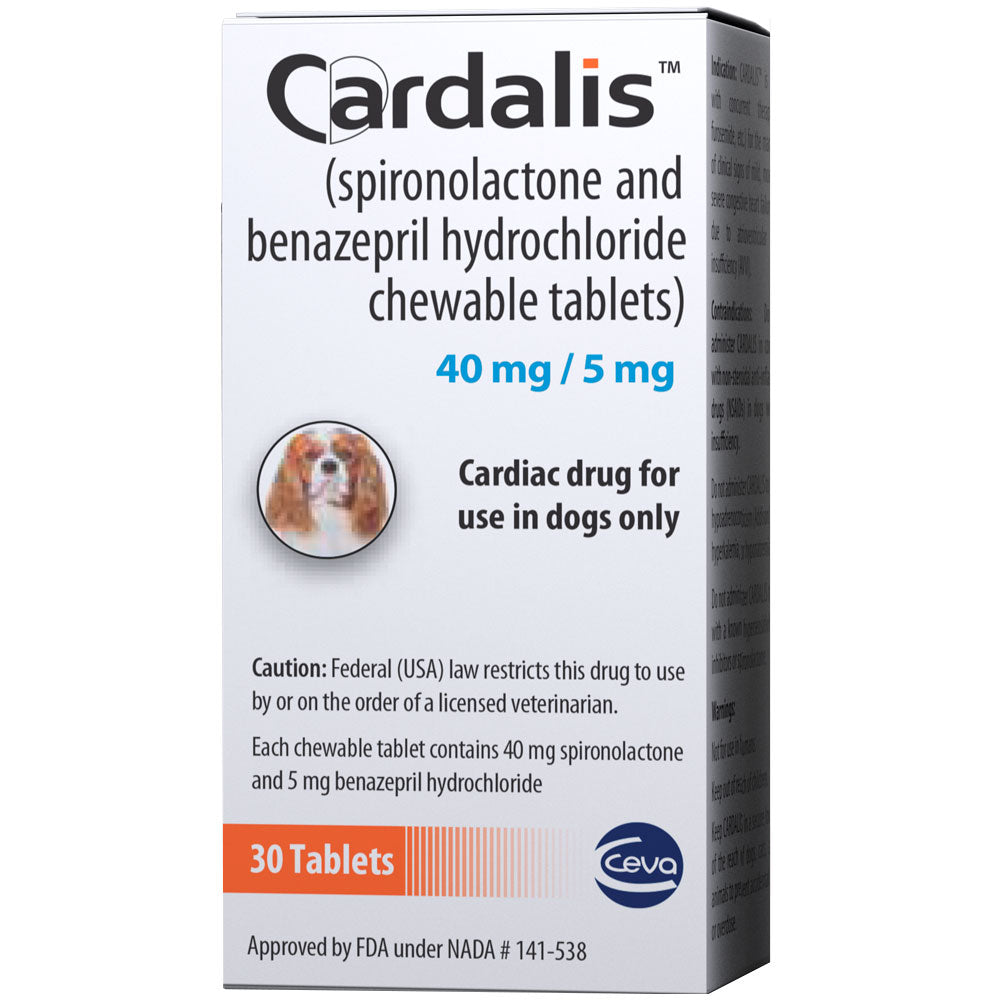 Cardalis (Spironolactone/Benazepril) Chewable Tablets for Dogs