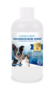 Clenz-A-Dent Chlorhexidine Dental Rinse for Dogs and Cats