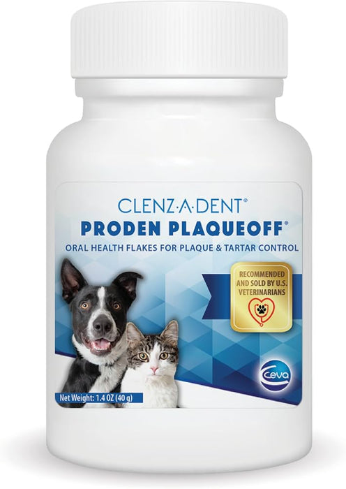 Clenz-A-Dent ProDen PlaqueOff Oral Health Flakes