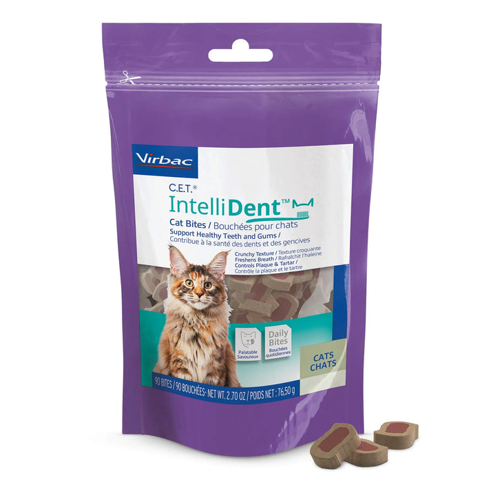 C.E.T. IntelliDent Cat Bites, 90 Count