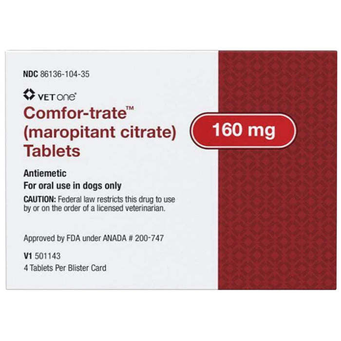 ComforTrate (Maropitant Citrate) Antiemetic Tablets for Dogs