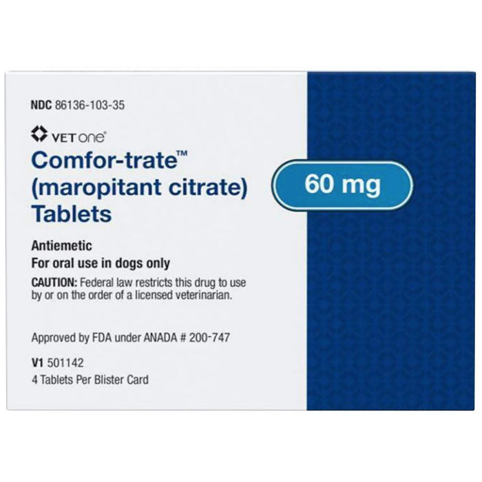 ComforTrate (Maropitant Citrate) Antiemetic Tablets for Dogs
