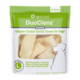 DuoClenz Rawhide Enzyme-Coated Dental Chews for Dogs (30 count)