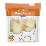 DuoClenz Rawhide Enzyme-Coated Dental Chews for Dogs (30 count)