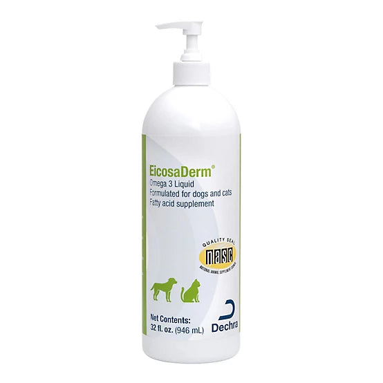 EicosaDerm Omega 3 Liquid Supplement for Dogs & Cats