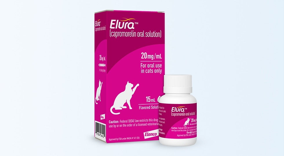 Elura (Capromorelin) Oral Solution for Cats 20mg/mL, 15mL