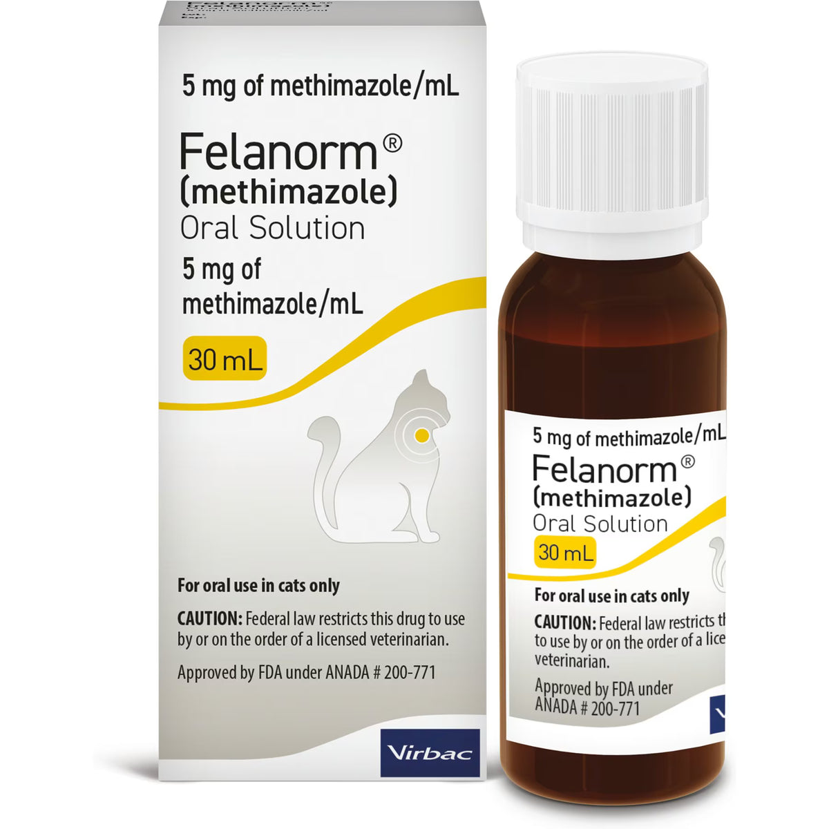 Felanorm (Methimazole) Oral Suspension for Cats 5mg/mL