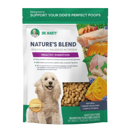 Dr. Marty Nature's Blend Healthy Digestion Freeze-Dried Meal for Dogs 16oz