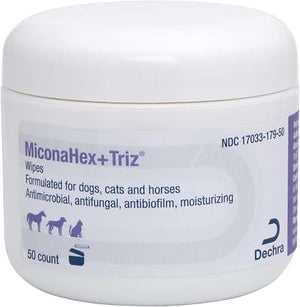 MiconaHex + Triz Wipes for Dogs, Cats & Horses