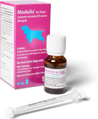 Modulis for Dogs (Cyclosporine) Oral Solution 100mg/mL