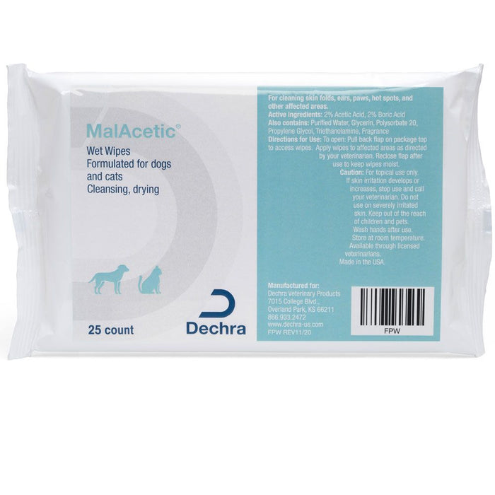 Malacetic Wet Wipes for Dogs & Cats