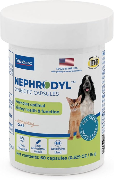 Nephrodyl Synbiotic Capsules for Kidney Health and Function, 60 Count
