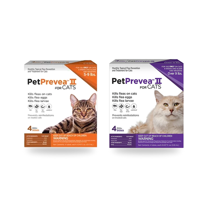 PetPrevea II Flea Topical Treatment for Cats (4 doses)