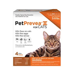 PetPrevea II Flea Topical Treatment for Cats (4 doses)