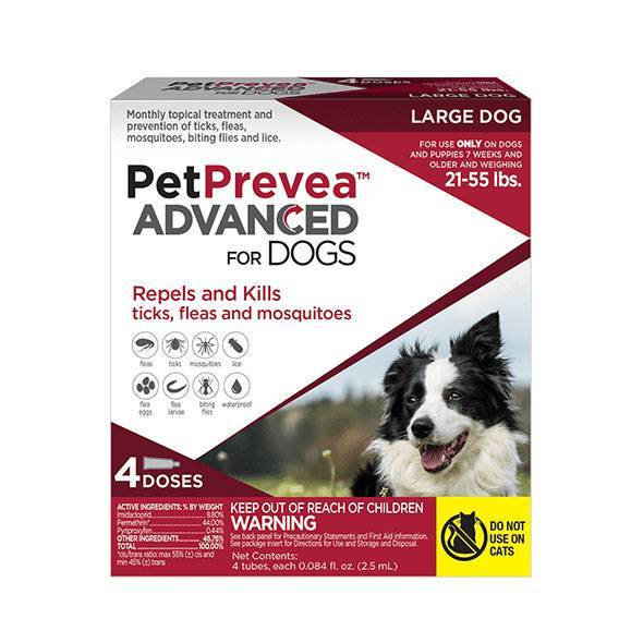 PetPrevea Advanced Topical Treatment for Dogs 11-20 lbs (4 doses)