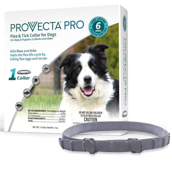 Provecta Pro Flea and Tick Collar for Dogs