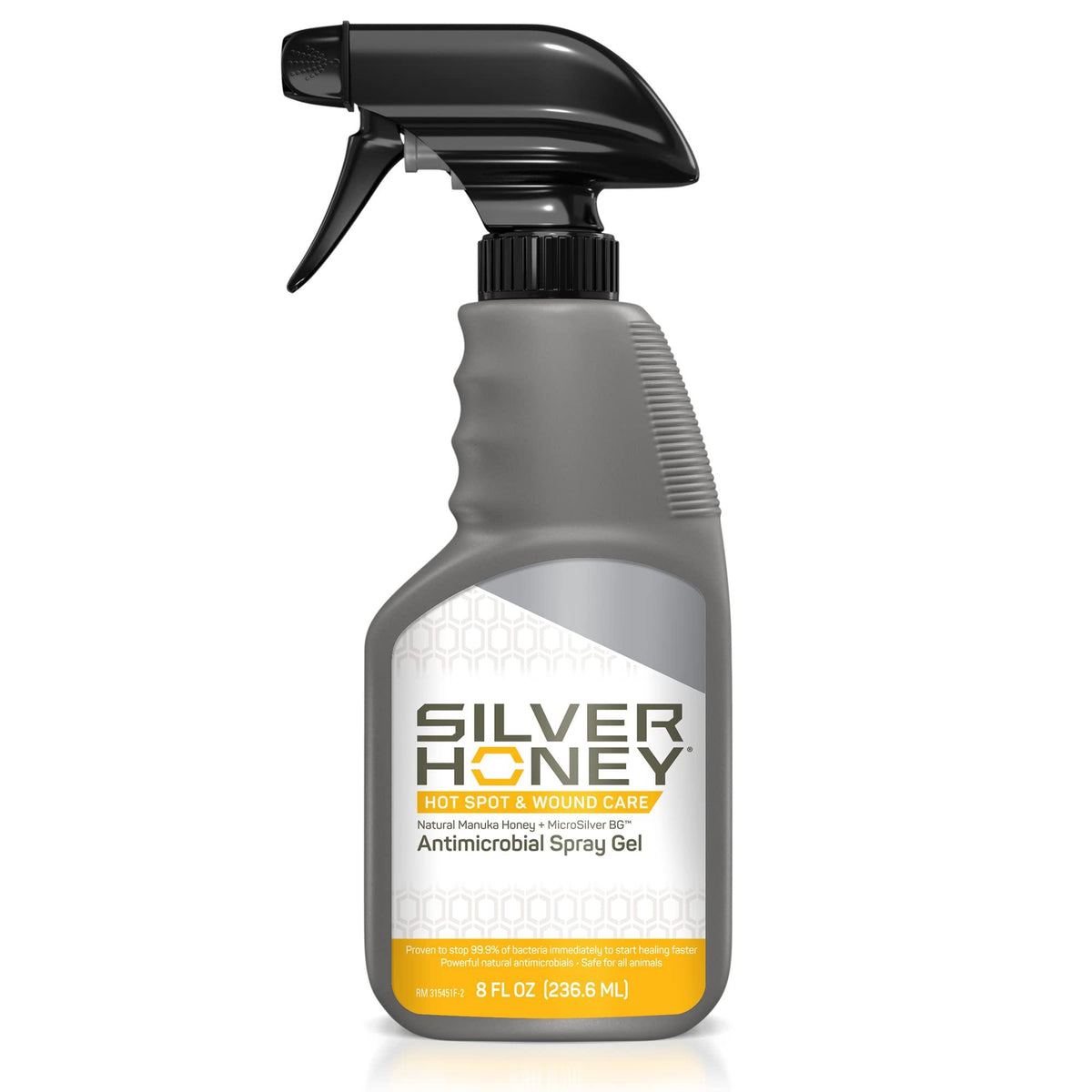 Silver Honey Hot Spot and Wound Care Antimicrobial Spray Gel, 8oz
