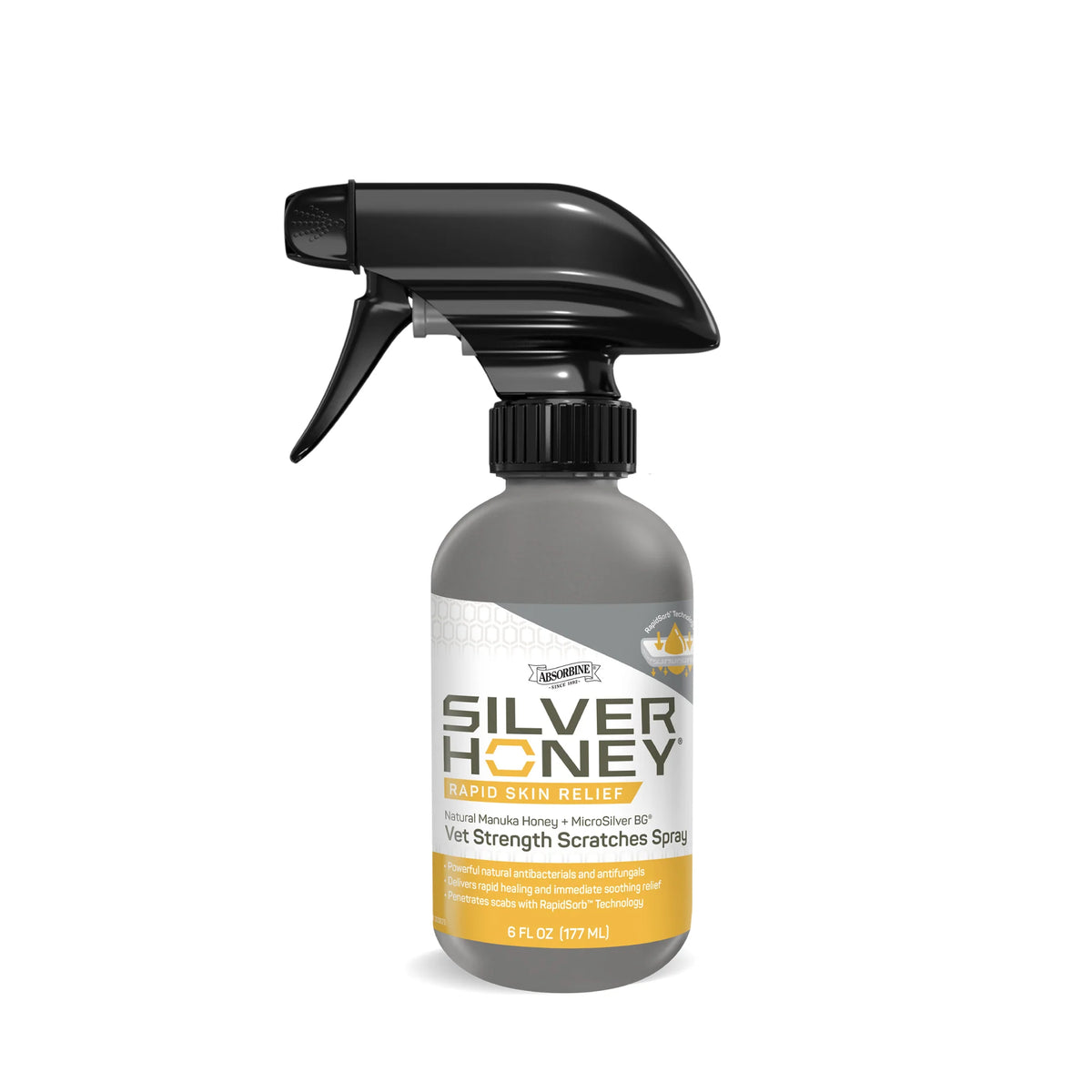 Silver Honey Rapid Skin Relief Vet Strength Scratches Spray, 6oz