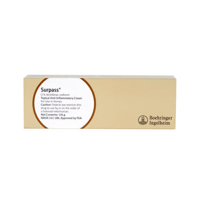 Surpass (Diclofenac Sodium) Topical Anti-Inflammatory Cream for Horses, 124gm