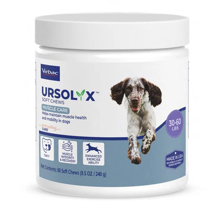 Ursolyx Muscle Care Soft Chews for Dogs, 60 Count