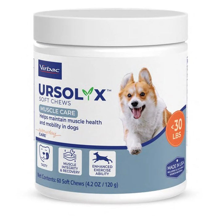 Ursolyx Muscle Care Soft Chews for Dogs, 60 Count