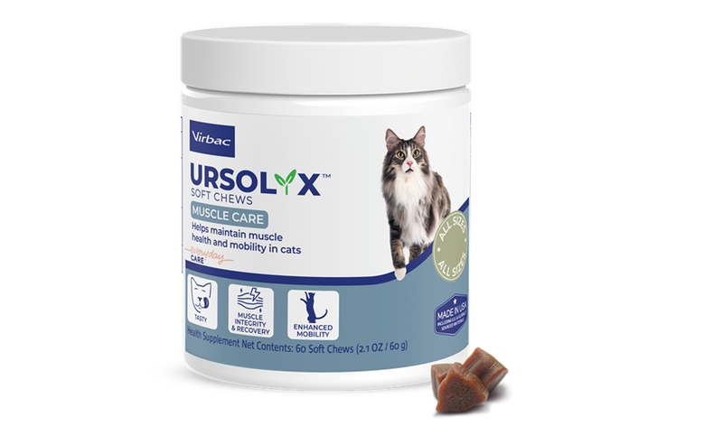 Ursolyx Muscle Care Soft Chews for Cats, 60 Count
