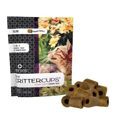 Advita CritterCups Probiotic Treat and Pill Masking Agent for Cats, Salmon Flavor 30 Count