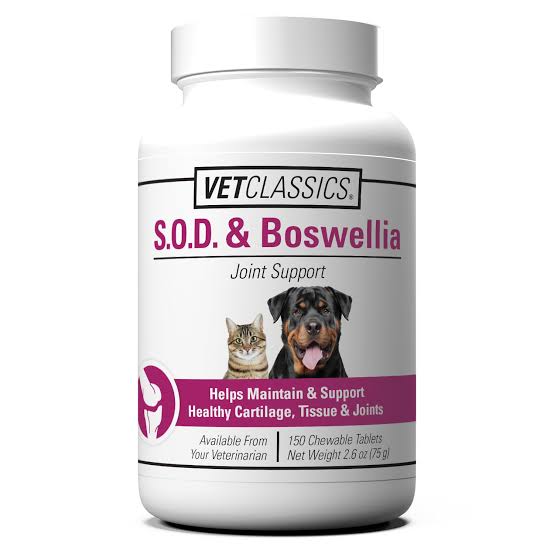 VetClassics S.O.D. and Boswellia Joint Support for Dogs and Cats