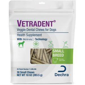 Vetradent Veggie Dental Chews for Dogs 30 Count